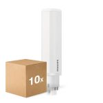 Confezione Multipack 10x Philips CorePro PL-C LED 9.5W 1100lm - 840 Bianco Freddo | 4-Pin - Sostitutiva 26W