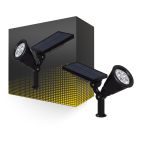 Bright Choice Punta Luce Meillion Solar Nero 2W 200lm - 830 Luce Calda - 