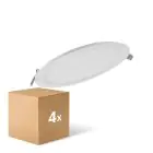 Confezione Multipack 4x Ledvance Downlight LED Slim Il Giro DN210 18W 1530lm 120D - 840 Bianco Freddo | 225mm
